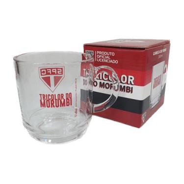 Imagem de Caneca de Vidro São Paulo 300 mL Para São Paulino Licenciado - Allmix,