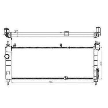 Imagem de Radiador arrefecimento expa gm - chevrole corsa 1.0 8v ohc - MAGNETI M
