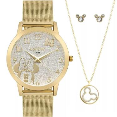 Imagem de Relógio Condor Feminino Ref: Co2035Ngi/K4K Dourado Minnie +