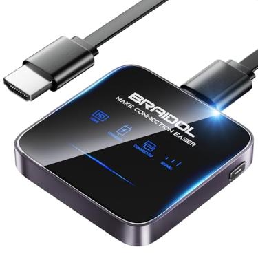 Imagem de Adaptador dongle de exibição HDMI sem fio atualizado 2026, transmissor de mídia de vídeo/áudio/arquivo, extensor sem fio HDMI de smartphone, laptop para HDTV/monitor/projetor, suporta Airplay DLNA