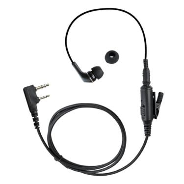 Imagem de Fone de ouvido de rádio bidirecional de 2 pinos com microfone Ptt K1 Walkie Talkie, fone de ouvido de orelhas pequenas, fone de ouvido de 2 pinos, fone de ouvido auxiliar para Baofeng Kenwood uv-5r