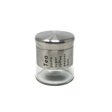 Imagem de Pote Vidro Com Tampa Inox 10X8.8 Cm - Mabel