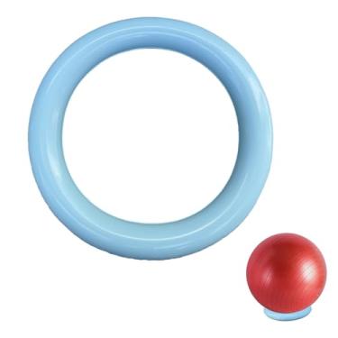 Imagem de Bola de ioga - base, estabilidade antiderrapante, PVC, adequada para academias em casa, escritórios, melhora a dor nas costas, proporcionando equilíbrio, (azul, 1 peça, tamanho único)