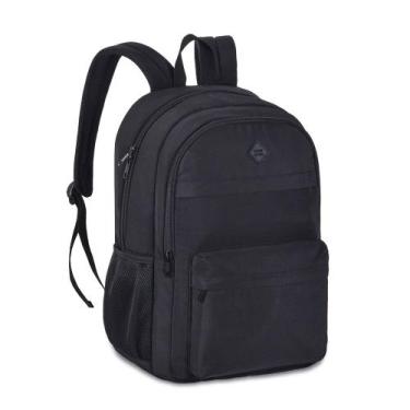 Imagem de Mochila Juvenil Masculina 3 Divisórias Soft Preta CG24600 - Clio - Cli