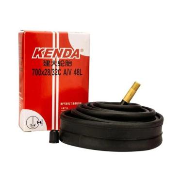 Imagem de Câmaras De Ar Para Bicicleta 700c Kenda Válvula Presta Schrader 48mm 6