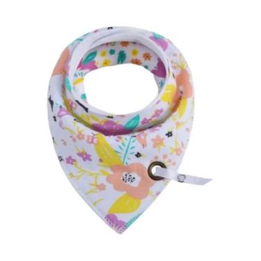 Imagem de Babador Impermeável Anti-Sujeira Para Bebês Com Corrente Para Chupeta 