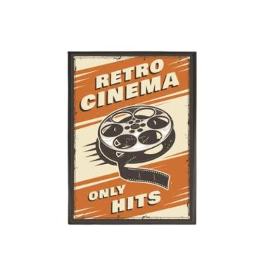 Imagem de Quadro Decorativo Retrô Cinema Only Hits 20X30Cm