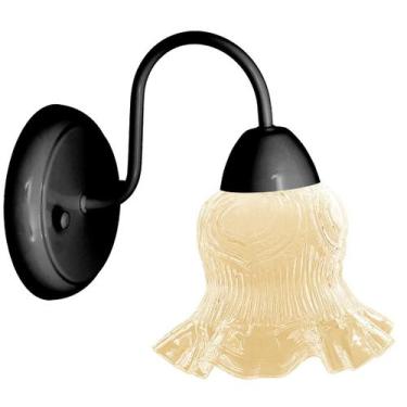 Imagem de Arandela Colonial Classic de Parede Com Tulipa Caracol - CM GLASS - CL