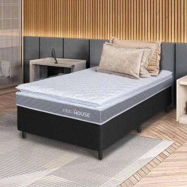Imagem de Cama Box Durban Espuma D28 Solteirão 96x203 Preto King House