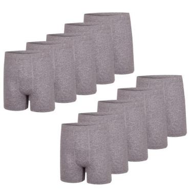 Imagem de Kit 10 Cueca Boxer Box Plus Size Trifil Sem Costura Microfibra Origina