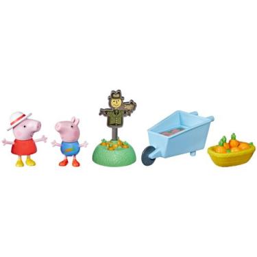 Imagem de Mini Figura Peppa Pig Jardineira Hasbro 2 Unidades - com Acessórios