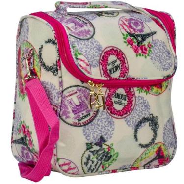 Imagem de Bolsa Feminina Necessaire Térmica Paris Branco CBRN16938 - Commerce Br