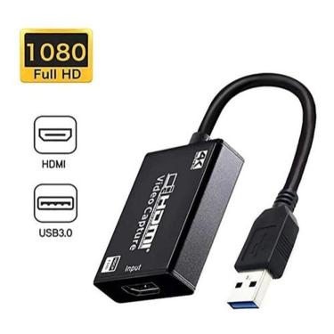 Imagem de Placa Captura Vídeo 30fps Hdmi 3.0 Full Hd 1080p 4k Live Streaming