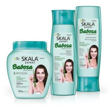 Imagem de Kit Babosa Condicionador + Shampoo + Creme De Tratamento - Skala