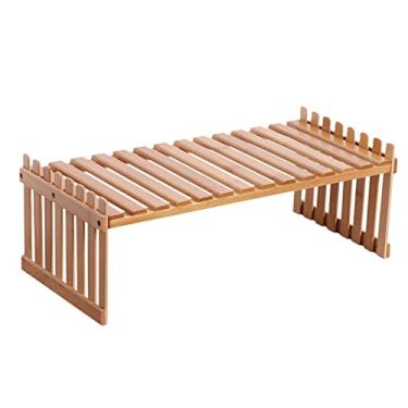 Imagem de Kiboule Prateleira de Bancada para Plantas de Bambu Suporte para Vasos de Flores de Bambu Varanda Rack de Flores Armário Organizador Multifunção DIY Desktop Rack de Armazenamento para Sala de Estar Quarto Quarto de Crianças