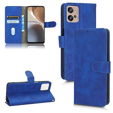 Imagem de YUNCHAO Caixa de telefone Para Motorola Moto G32, Fee Flip Leather Case de Couro Magnético capa para celular