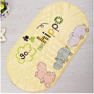 Imagem de SHENGANG Tapete de banho antiderrapante almofada de chuveiro de massagem com desenho de chupar tapete de banho infantil tapete de banheiro tapete de banheira, 1,38x69cm