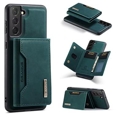Imagem de Capa de telefone estilo carteira 2 em 1 estilo retrô com função de suporte magnético para OnePlus 9RT N200 N20 N2 9R Ace 10R 9 10 Pro 5G 4G capa traseira protetora à prova de queda (verde, Samsung A33 5G)