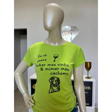 Imagem de T-Shirt  Blusa Feminina Tamanho Gg Veste 40/42 - Outlet Vida Fashion
