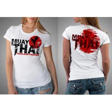 Imagem de Camiseta Ou Baby Look Muay Thai Thailand Fighter Kick Boxing - Balisar