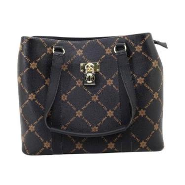 Imagem de Bolsa Tote Espaçosa Moderna Feminina Luxo Passeio Trabalho Alça Transv