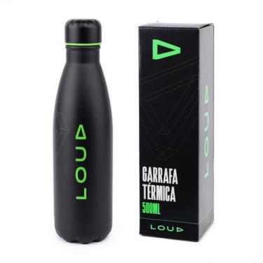 Imagem de Garrafa Térmica 500ml Loud Gamer Aço Inox Squeeze Água - Clio, Preta