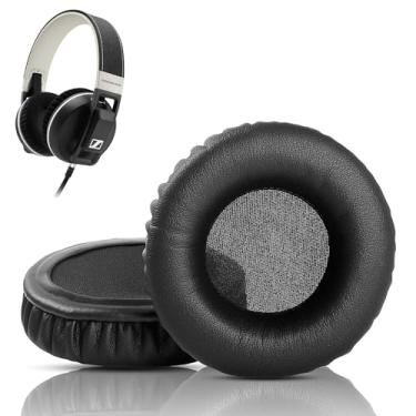 Imagem de HTINDUSTRY Almofadas De Substituição Para Fones Ouvido Sennheiser Urbanite Xl, Premium Couro Proteico Macio/Espuma Viscoelástica