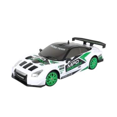 Imagem de Brinquedo Infantil Carro de Corrida de Controle Remoto DriftX Branco M