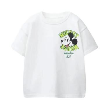Imagem de Camiseta Infantil De Manga Curta Mickey Mouse, Casual, Verão, Ajuste S