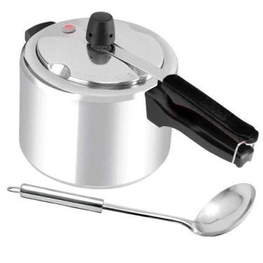 Imagem de Panela De Pressão Rochedo Easy 4,5 Litros Alumínio Polido Com Concha F