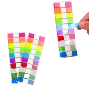 Imagem de Marcador de página com 360 peças, abas adesivas, anotações, transparentes, pop-up, escrita, etiqueta, autoadesivo, divisor, adesivo para caderno