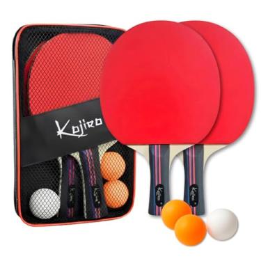 Imagem de Kit Ping Pong 2 Raquetes 3 Bolas + Bolsa Tênis de Mesa