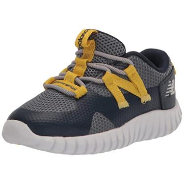 Imagem de New Balance Tênis elástico unissex infantil Playgruv V2, Índigo natural/favo de mel, 19 BR G