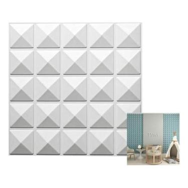 Imagem de Placas Decorativas 3D M Revestimento Paredes Teto Piramidal - Lujp Dec