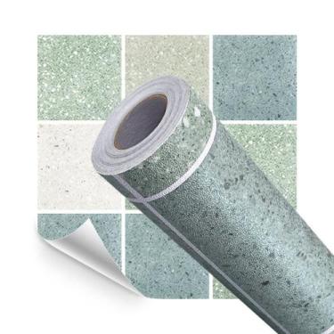 Imagem de Adesivo Vinilico Lavavel para Piso Textura Terrazzo Verde 500x60cm - O