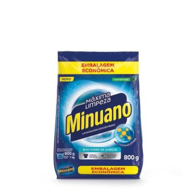 Imagem de Sabão em pó Minuano Máxima Limpeza Embalagem Econômica 800g