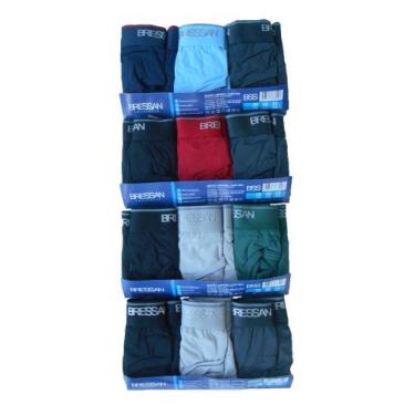 Imagem de Cueca Slip Bressan Em Microfibra Kit Com 12 Unidades., 550 sortidas, G