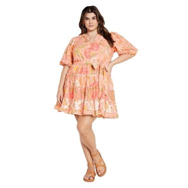 Imagem de City Chic Vestido feminino City Chic Plus Size Leona, Bellini Splice, 20, Bellini Splice, 54