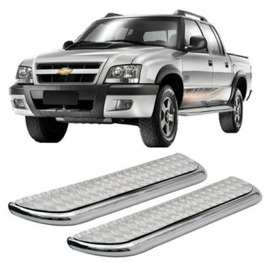 Imagem de Estribo S10 1996 1997 1998 1999 A 2011 Cabine Dupla Cromado - Solar