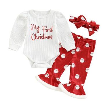 Imagem de Roupa de menina MBMSHEGH Meu primeiro Natal de 0 a 3 meses