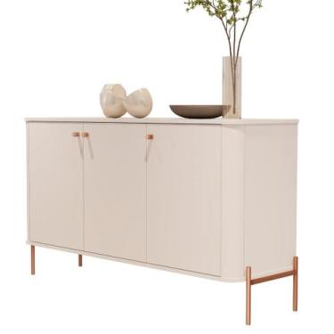 Imagem de Buffet Tucupí Aparador Sala Off White Bronze JB Bechara 32677