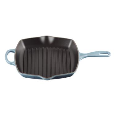 Imagem de GRELHA QUADRADA LE CREUSET 26CM SIGNATURE EM FERRO FUNDIDO AZUL CHAMBRAY 20183264340422