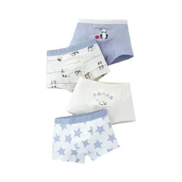 Imagem de Cuecas De Algodão Para Meninos Com Estampa De Carro, Shorts De Estampa