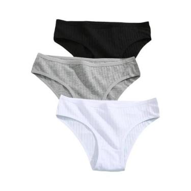 Imagem de Conjunto De Calcinhas De Algodão Femininas Lingerie Sexy Tamanhos XS-5