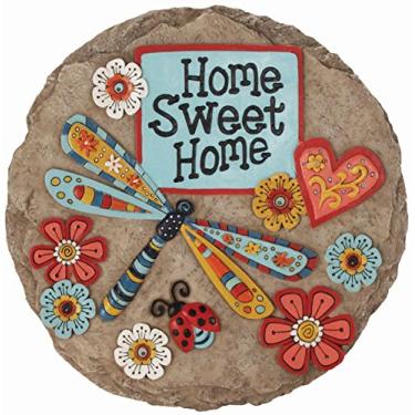 Imagem de Spoontiques - Decoração de jardim – Pedra decorativa para casa doce libélula – Pedra decorativa para jardim