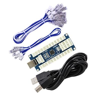 Imagem de SJ@JX Arcade Game USB Encoder Board Macro Command Zero Delay Gamepad Button Joystick Controller for Nintendo Switch PC PS3 Raspberry Pi