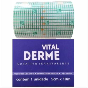 Imagem de Curativo filme adesivo transparente 05cmx10m - vitalderme