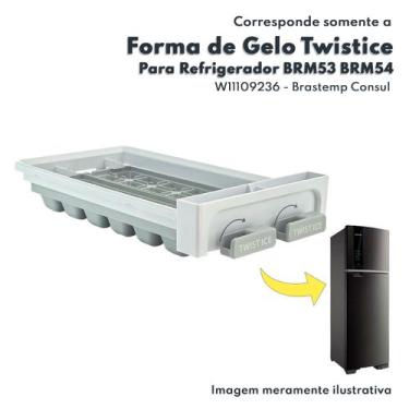 Imagem de Forma De Gelo Smart Ice Para Geladeira Twistice Brastemp BRM53 BRM54 W