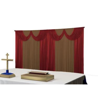 Imagem de Cortina Paris Malha Igreja Festas Eventos 8 metros - Dennis Confecções