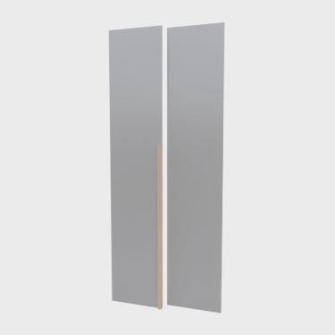 Imagem de Kit 2 Portas para Guarda-roupa Modular 80cm Jade Cabecasa Madeiramadeira